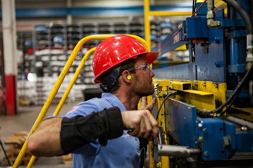 worker industry industrial factory manufacturing man