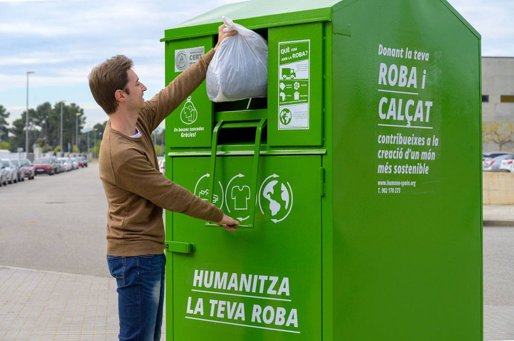 Humana donant de roba