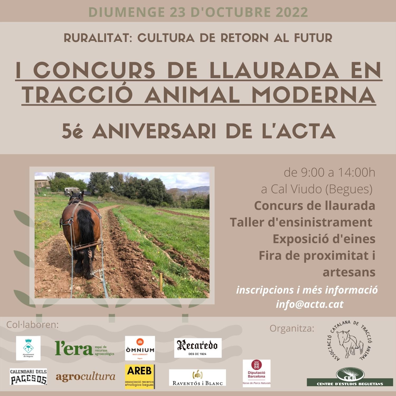 cartell concurs llaurada xarxes set 22