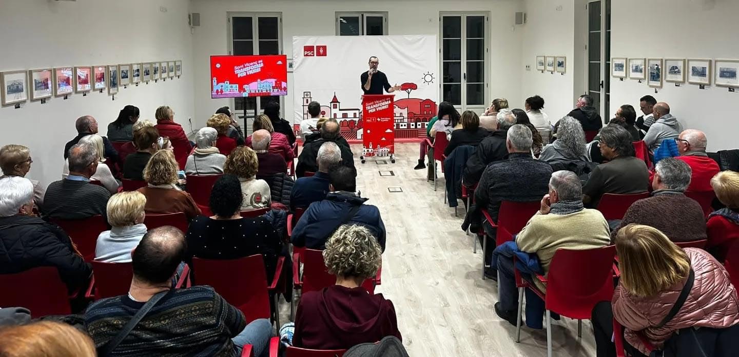 Lassemblea del PSC de Sant Vicenc