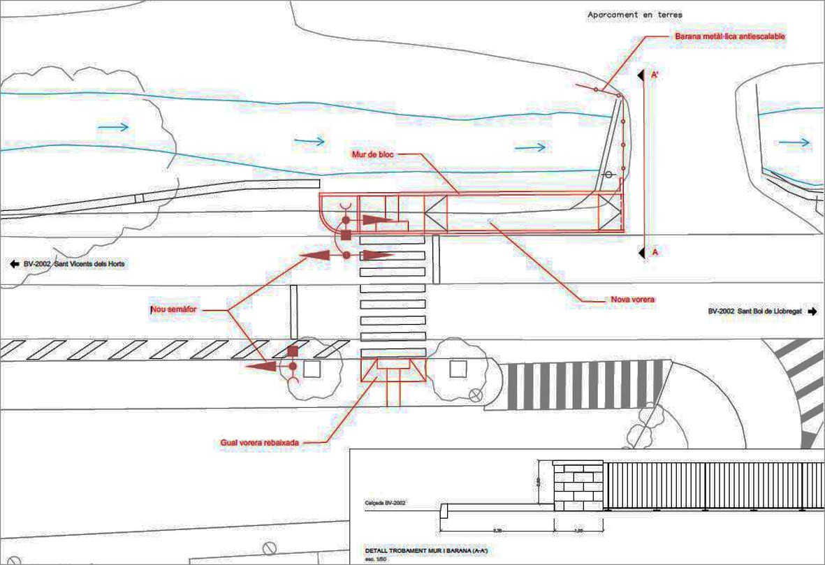 Sant Boi Llobregat pas vianants projecte 02A